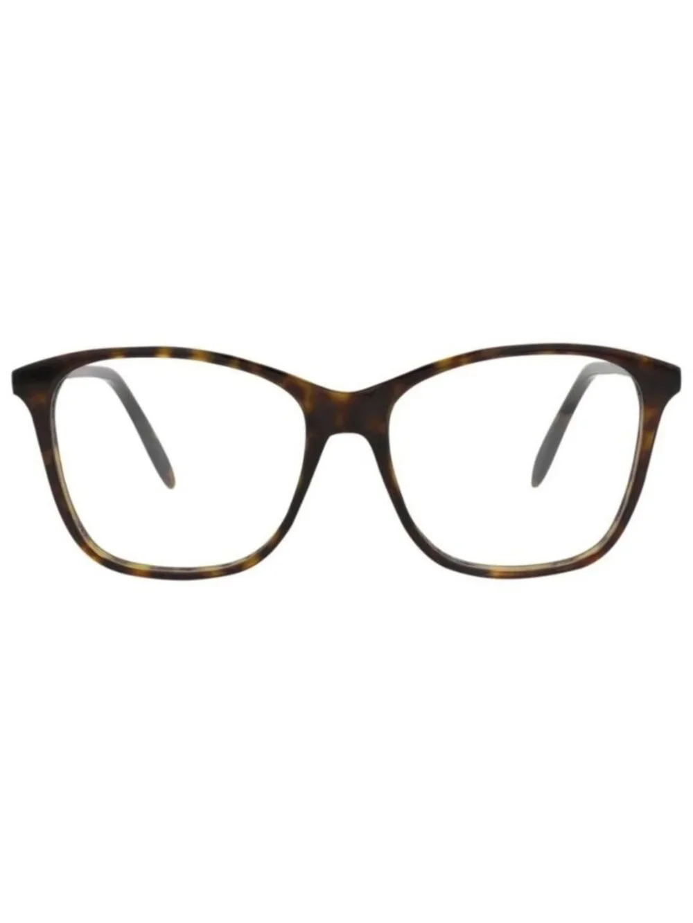 New Alexander McQueen Womens Square/Rectangle Havana Havana Transparent Fashion